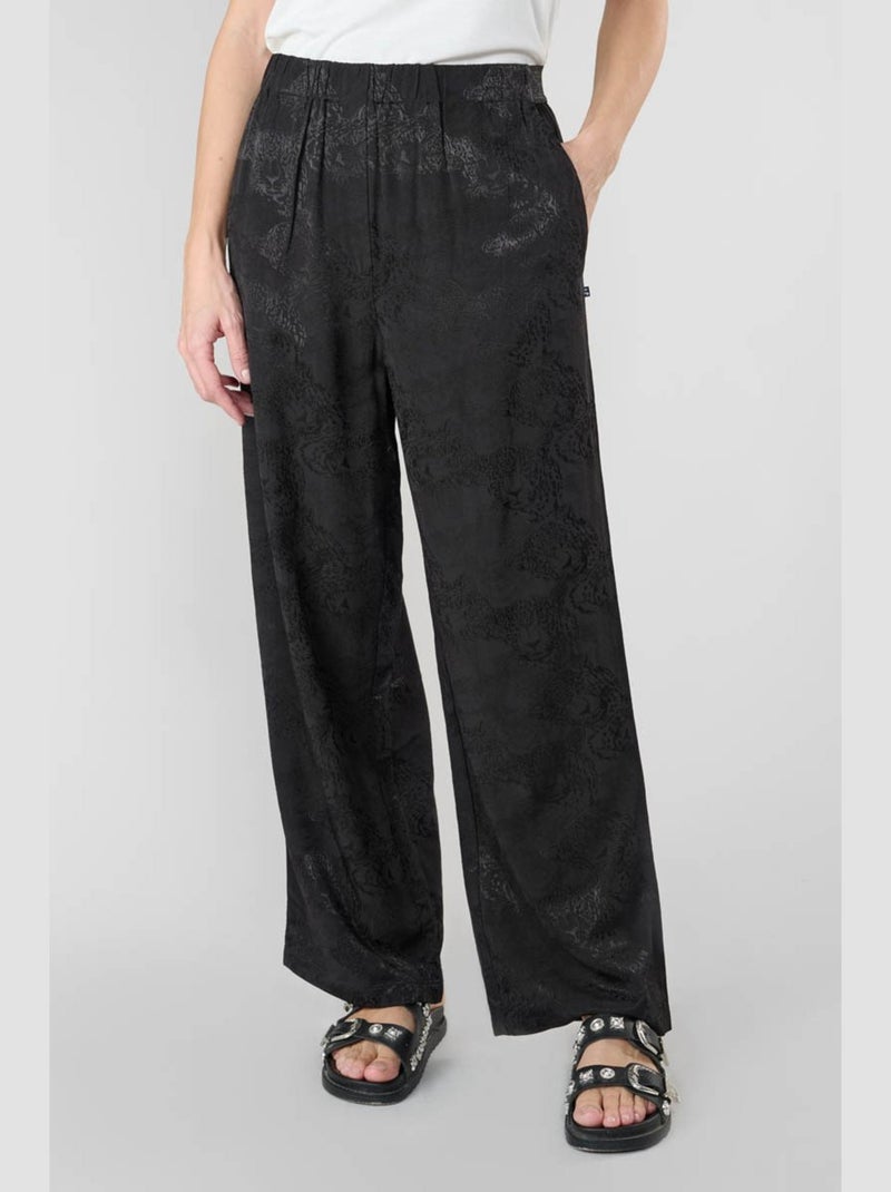 Pantalon CLEMATI droite 'Le Temps Des Cerises' Noir - Kiabi