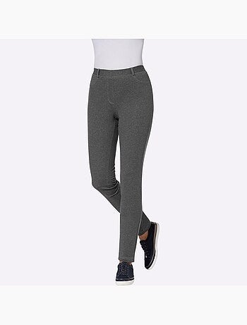 Pantalon élastique avec passants et poches plaquées - Taille standard - Moda Vilona