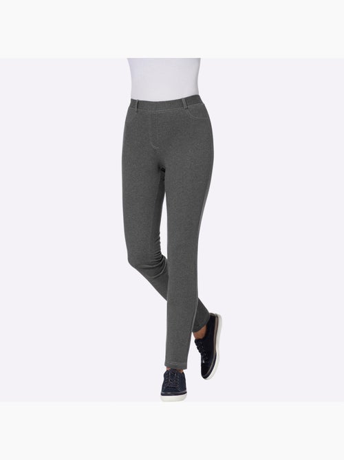 Pantalon confort avec ceinture élastique et poches plaquées - Taille standard - Moda Vilona - Kiabi