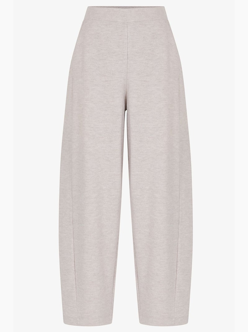 Pantalon confort chaud mélangé taille haute penti Ecru - Kiabi