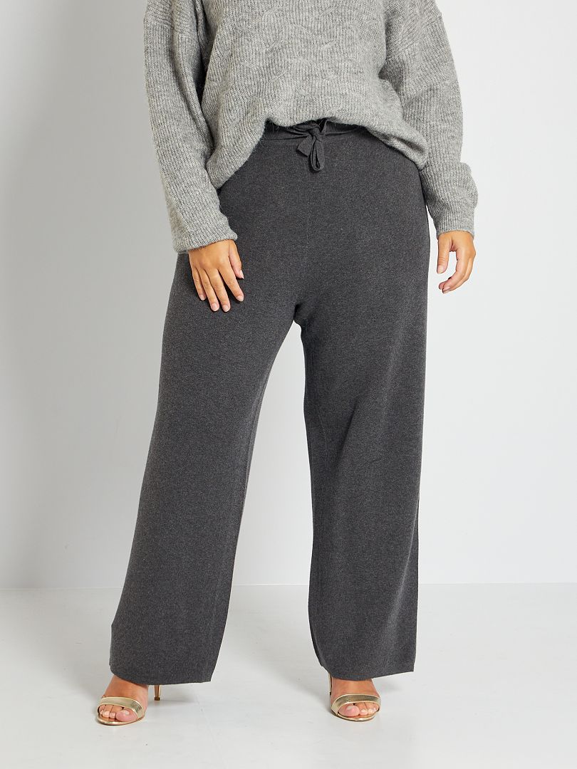 Pantalon confort en maille tricot