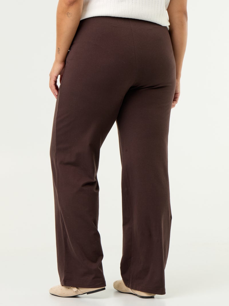 Pantalon confort fin Marron - Kiabi