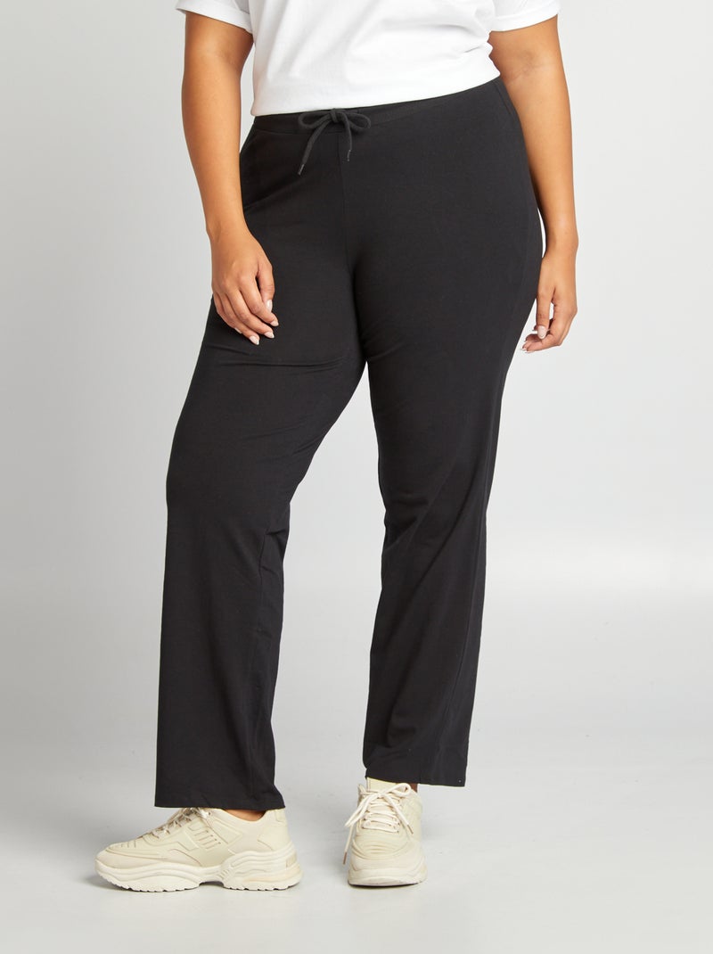 Pantalon confort fin Noir - Kiabi
