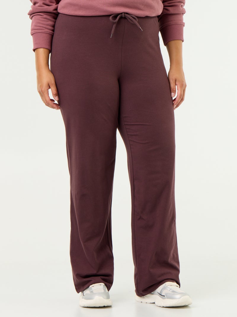 Pantalon confort fin Violet - Kiabi