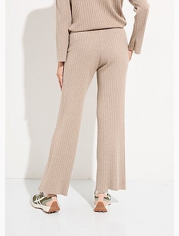 Pantalon confort, maille cotes plates - AFIBEL