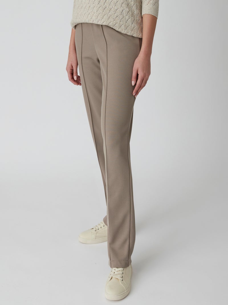 Pantalon confort total 2 statures - Damart Beige sable - Kiabi
