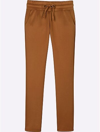 Pantalon confortable avec ceinture élastique et poches pratiques - Taille standard - Moda Vilona