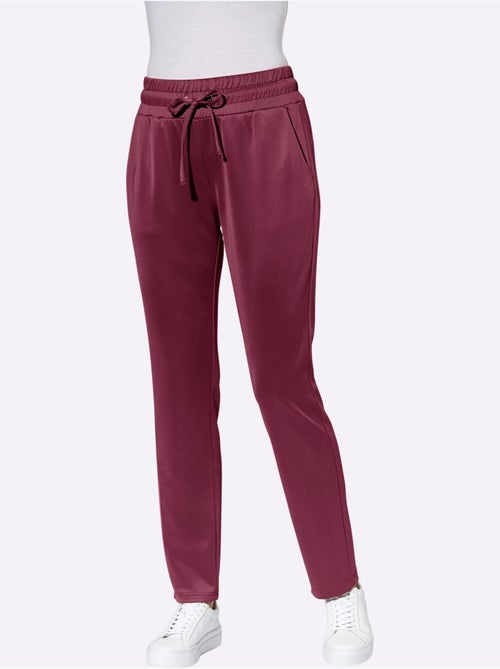Pantalon confortable à ceinture élastique avec poches et élasticité - Taille standard - Moda Vilona - Kiabi