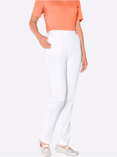 Pantalon confortable à ceinture élastique avec poches pratiques - Taille extra courte - Witt - Kiabi Pantalon confortable à ceinture élastique avec poches pratiques - Taille extra courte - Witt - Kiabi