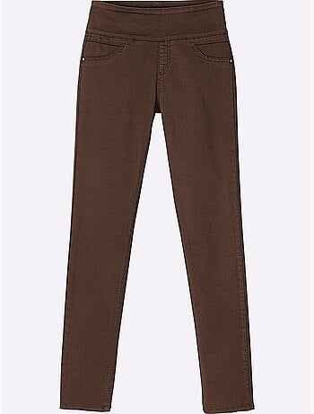 Pantalon avec ceinture élastique et fausses poches avant - taille courte - witt