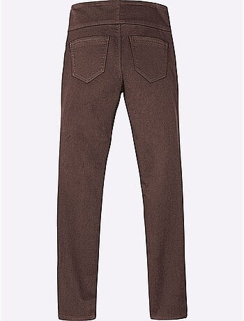 Pantalon avec ceinture élastique et fausses poches avant - taille courte - witt