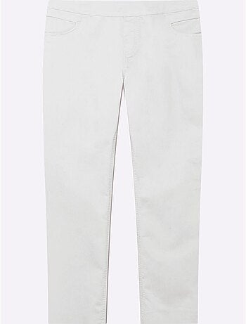 Pantalon confortable à ceinture élastique et fausses poches - taille extra courte - witt