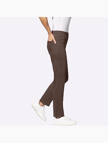 Pantalon confortable à ceinture élastique et fausses poches - taille extra courte - witt