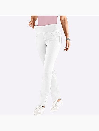 Pantalon confortable à ceinture élastique et fausses poches - taille standard - witt