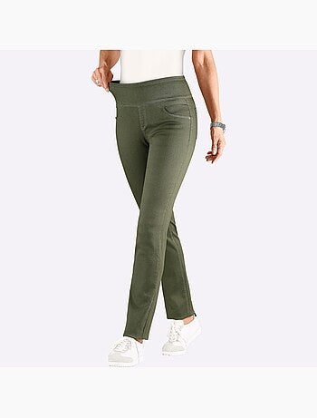 Pantalon confortable à ceinture élastique et fausses poches - taille standard - witt