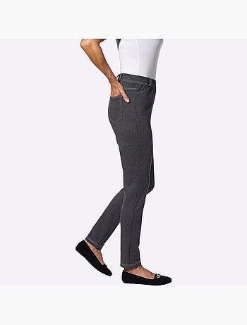 Pantalon avec ceinture élastique et empiècements à poches - Taille courte - Moda Vilona