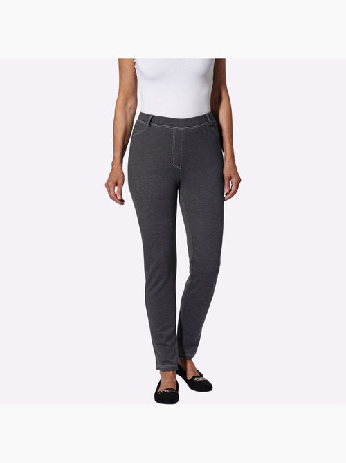 Pantalon confortable à ceinture élastique et poches plaquées - Taille courte - Moda Vilona - Kiabi