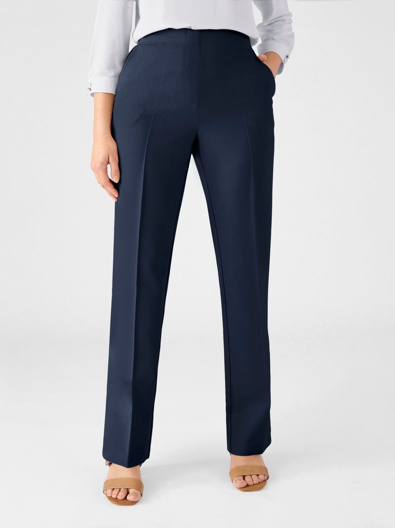 Pantalon confortable à enfiler - Damart Bleu marine - Kiabi