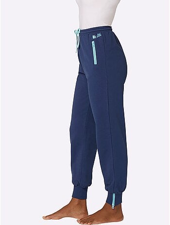 Pantalon confortable avec ceinture élastique et glissières contrastées - taille standard - witt