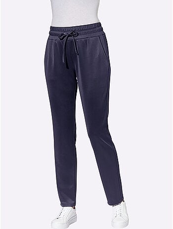 Pantalon confortable avec ceinture élastique et poches pratiques - Taille standard - Moda Vilona