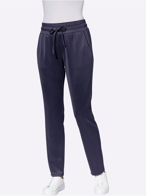 Pantalon confortable avec ceinture élastique et poches devant - Taille standard - Moda Vilona - Kiabi