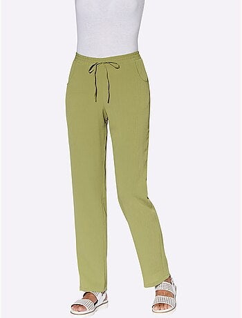 Pantalon confortable avec ceinture élastique et poches latérales - taille standard - witt