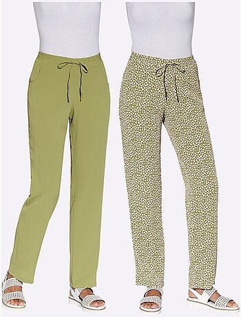 Pantalon confortable avec ceinture élastique et poches latérales - taille standard - witt