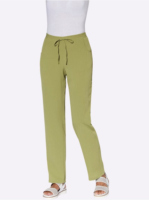 Pantalon confortable avec ceinture élastique et poches latérales - Taille standard - Witt - Kiabi