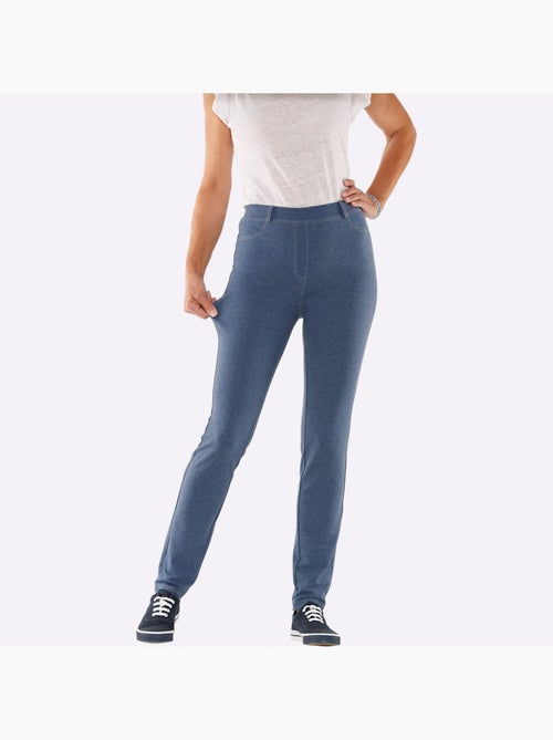 Pantalon confortable avec ceinture élastique et poches plaquées - Taille standard - Moda Vilona - Kiabi