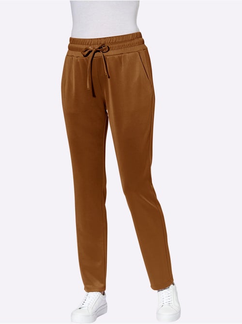 Pantalon confortable avec ceinture élastique et poches pratiques - Taille courte - Moda Vilona - Kiabi