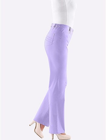 Pantalon chic avec poches décoratives et ceinture élastique - Taille courte - Witt