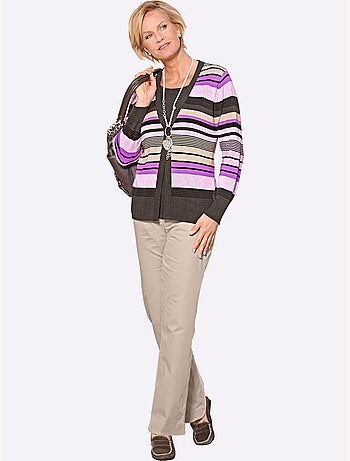 Pantalon confortable à ceinture élastique avec poches décoratives - Taille standard - Witt