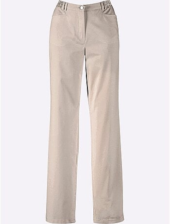 Pantalon confortable à ceinture élastique avec poches décoratives - Taille standard - Witt