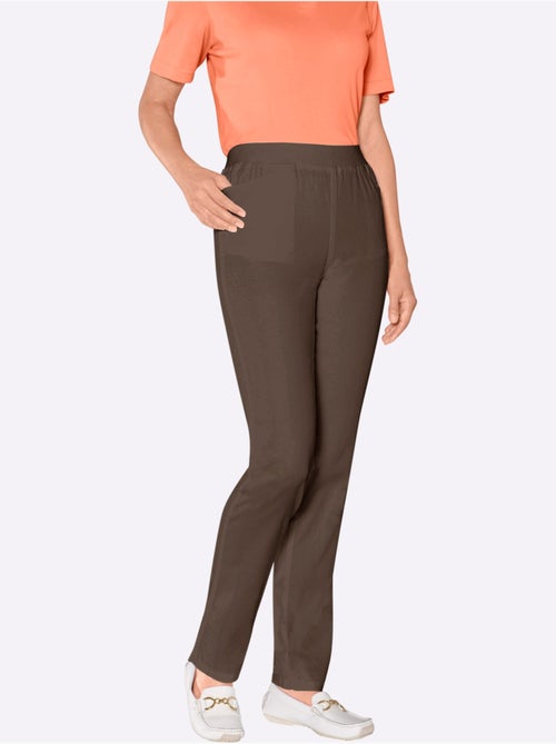 Pantalon confortable en jersey avec ceinture élastique et poches pratiques - Taille standard - Witt - Kiabi Pantalon confortable en jersey avec ceinture élastique et poches pratiques - Taille standard - Witt - Kiabi