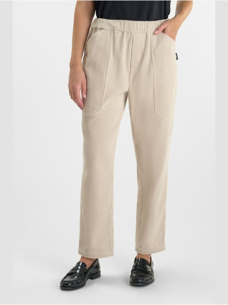 Pantalon CORDO droite 'Le Temps Des Cerises' Beige - Kiabi