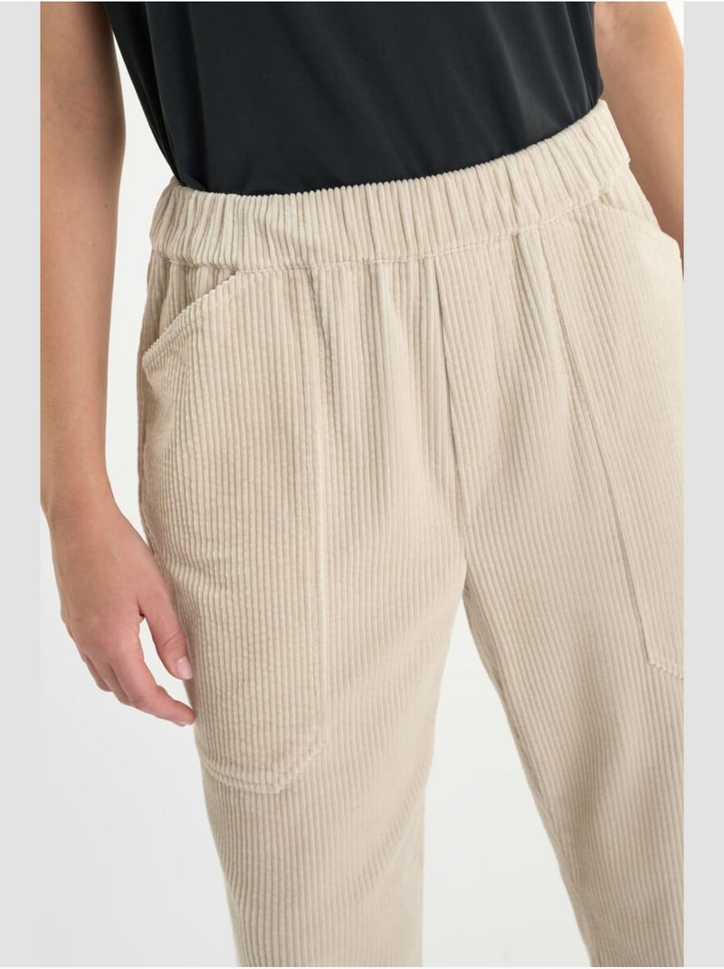 Pantalon CORDO droite 'Le Temps Des Cerises' Beige - Kiabi