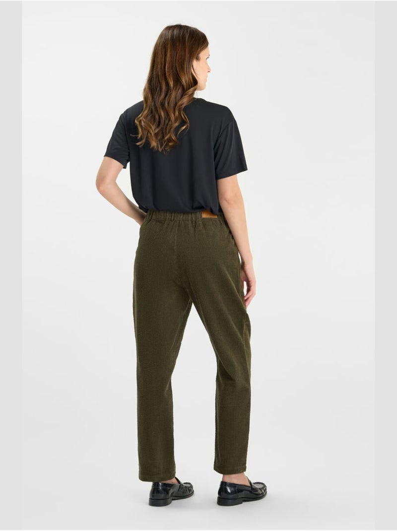 Pantalon CORDO droite 'Le Temps Des Cerises' Kaki - Kiabi