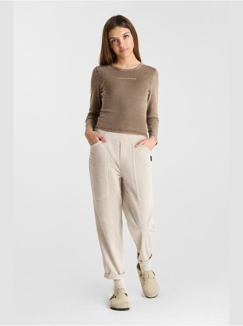 Pantalon CORDOGI droite 'Le Temps Des Cerises' - Kiabi Pantalon CORDOGI droite 'Le Temps Des Cerises' - Kiabi