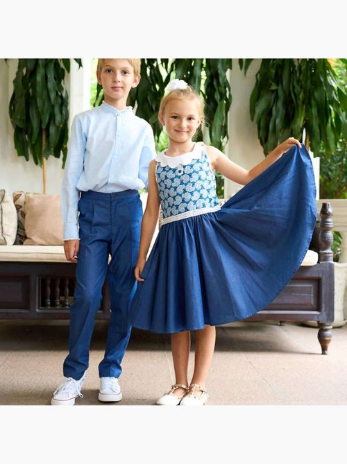Pantalon costume  marine   AMBROISE - La Faute à Voltaire - Kiabi