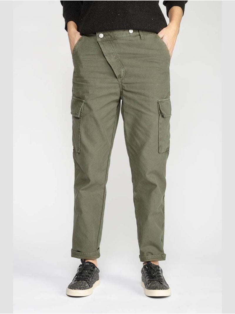 Pantalon COSYARMY loose, large 'Le Temps Des Cerises' Vert - Kiabi