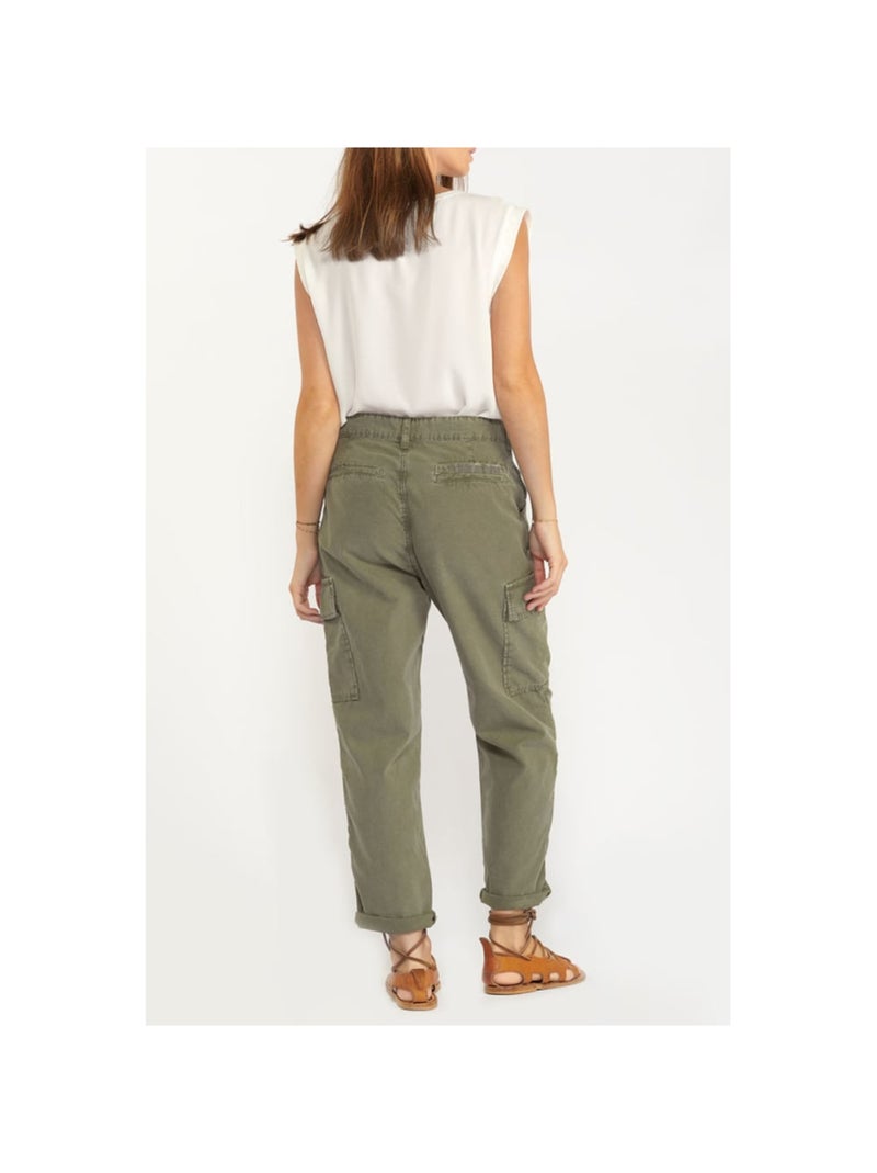 Pantalon COSYARMY loose, large 'Le Temps Des Cerises' Vert - Kiabi