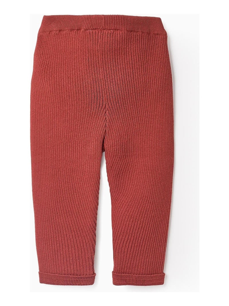 Pantalon côtelé, avec ruban FRENCH CONNECTION Blanc Orange clair - Kiabi