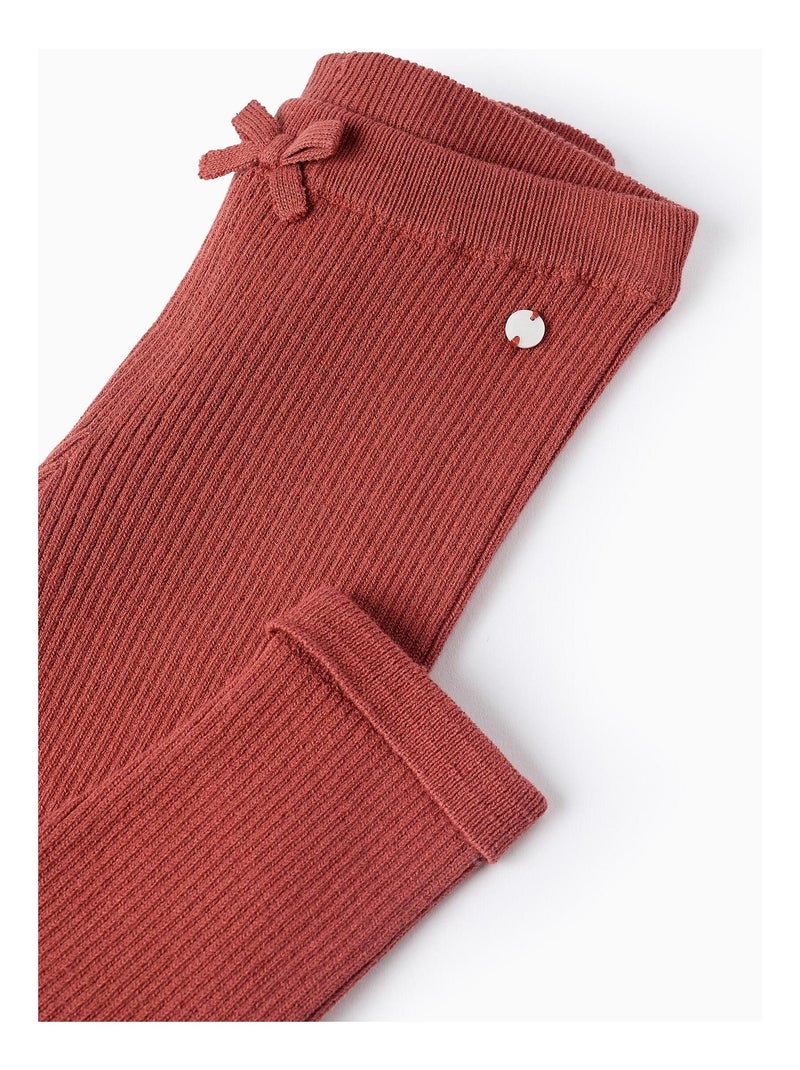 Pantalon côtelé, avec ruban FRENCH CONNECTION Blanc Orange clair - Kiabi