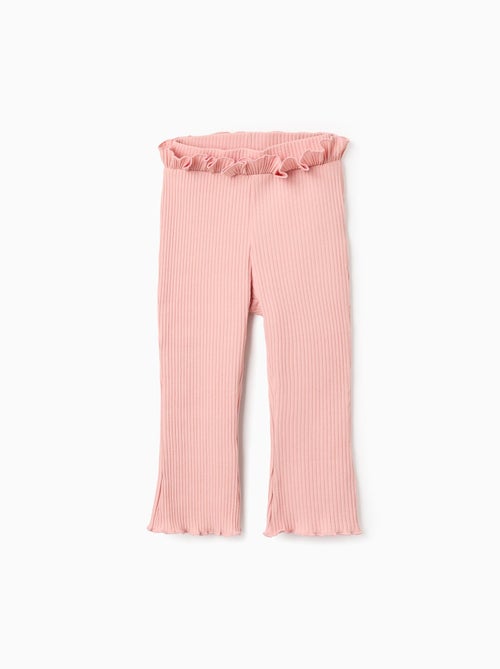Pantalon Côtelé avec Volants Flare - Kiabi