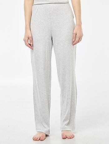 Pantalon côtelé de nuit all-over 'fleur'