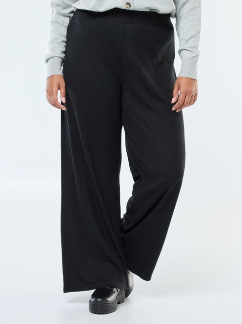 Pantalon côtelé large uni - Kiabi