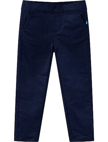 Pantalon coton élasthanne enfant en toile côtelée - vidaxl