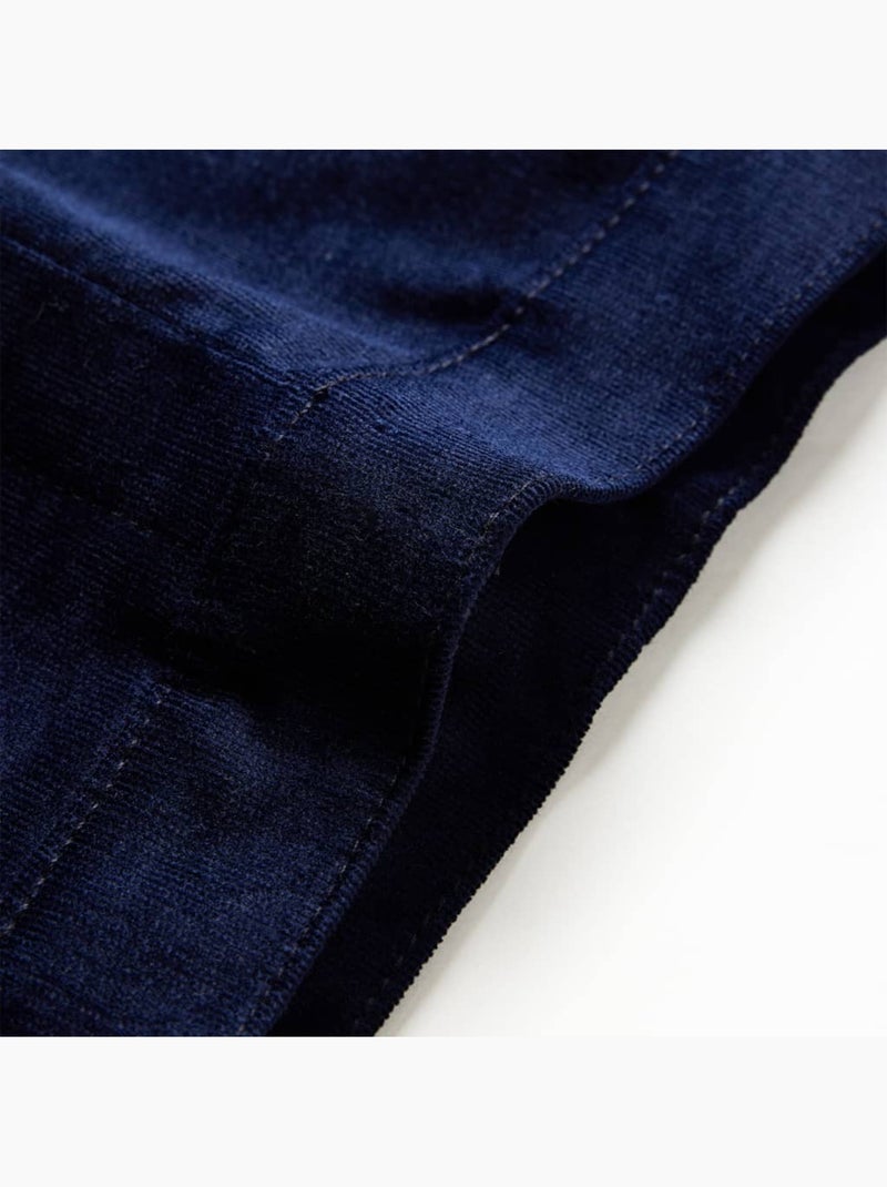 Pantalon coton élasthanne enfant en toile côtelée - vidaxl Bleu - Kiabi