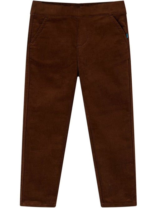 Pantalon coton élasthanne enfant en toile côtelée - vidaxl - Kiabi