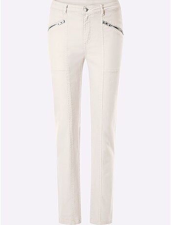 Pantalon coton extensible confortable - taille standard - helline